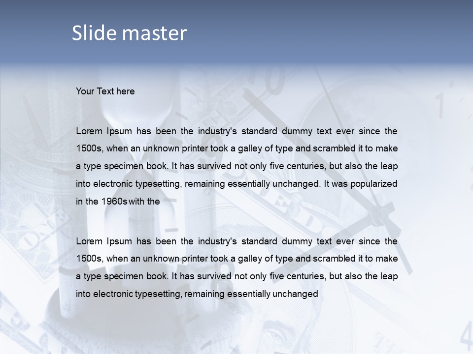 Dollars Still Nobody PowerPoint Template