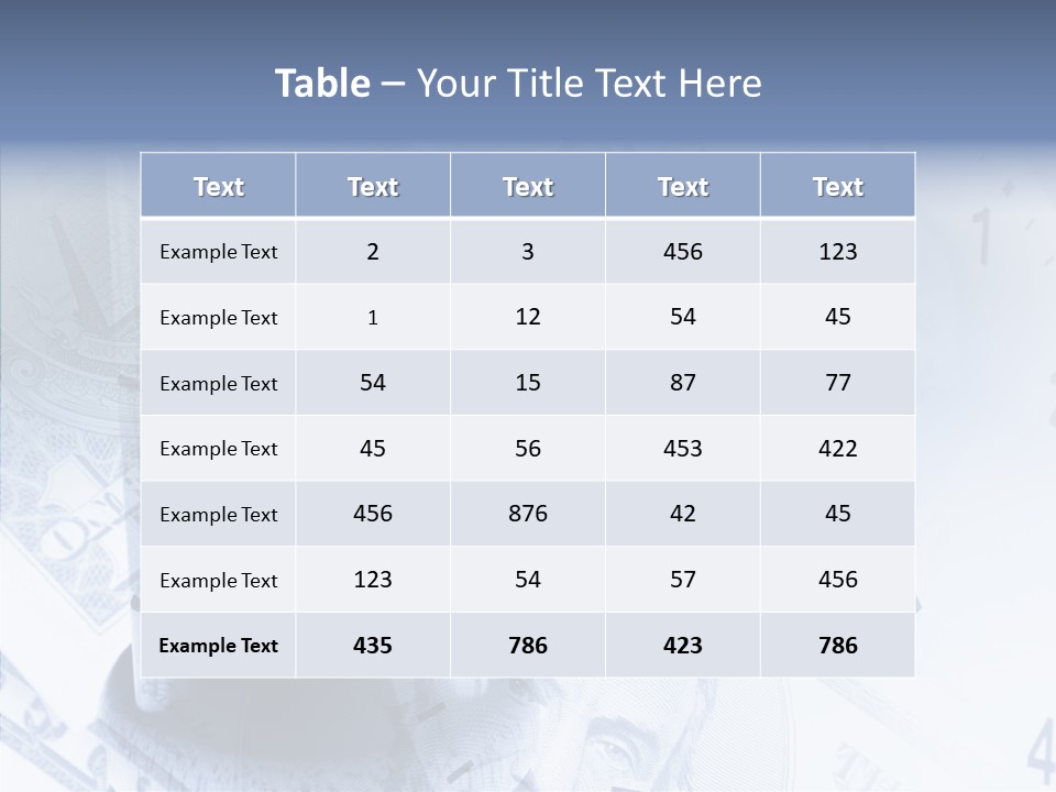 Dollars Still Nobody PowerPoint Template