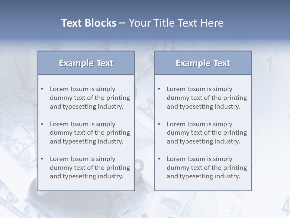 Dollars Still Nobody PowerPoint Template