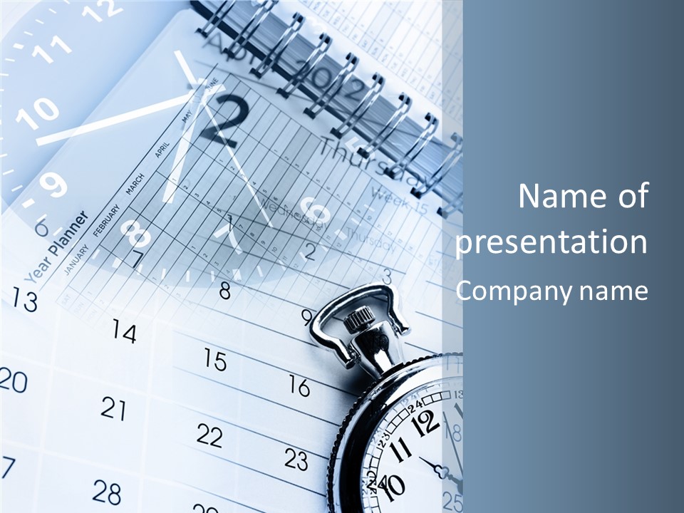 Stationery Timer Pressure PowerPoint Template