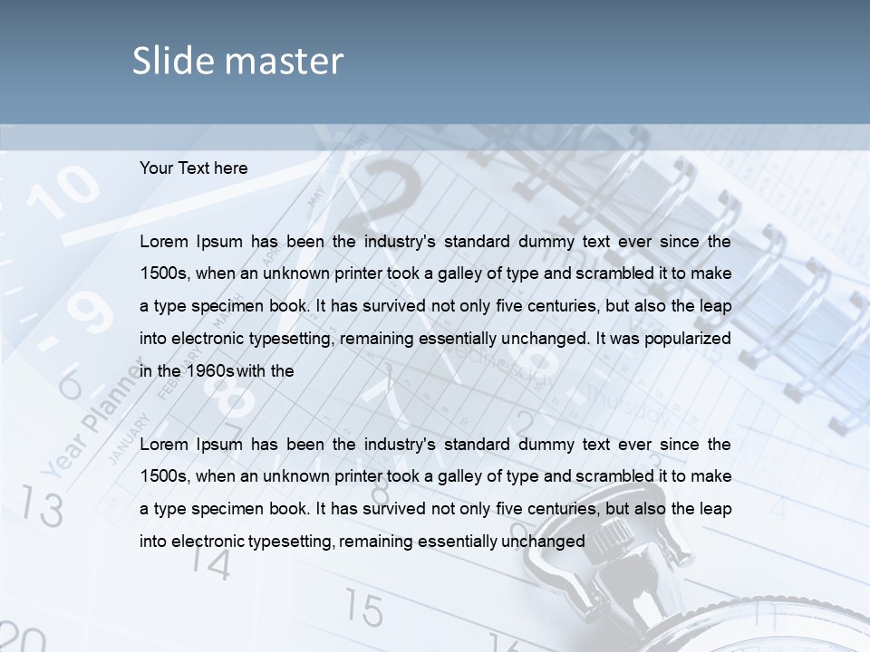 Stationery Timer Pressure PowerPoint Template