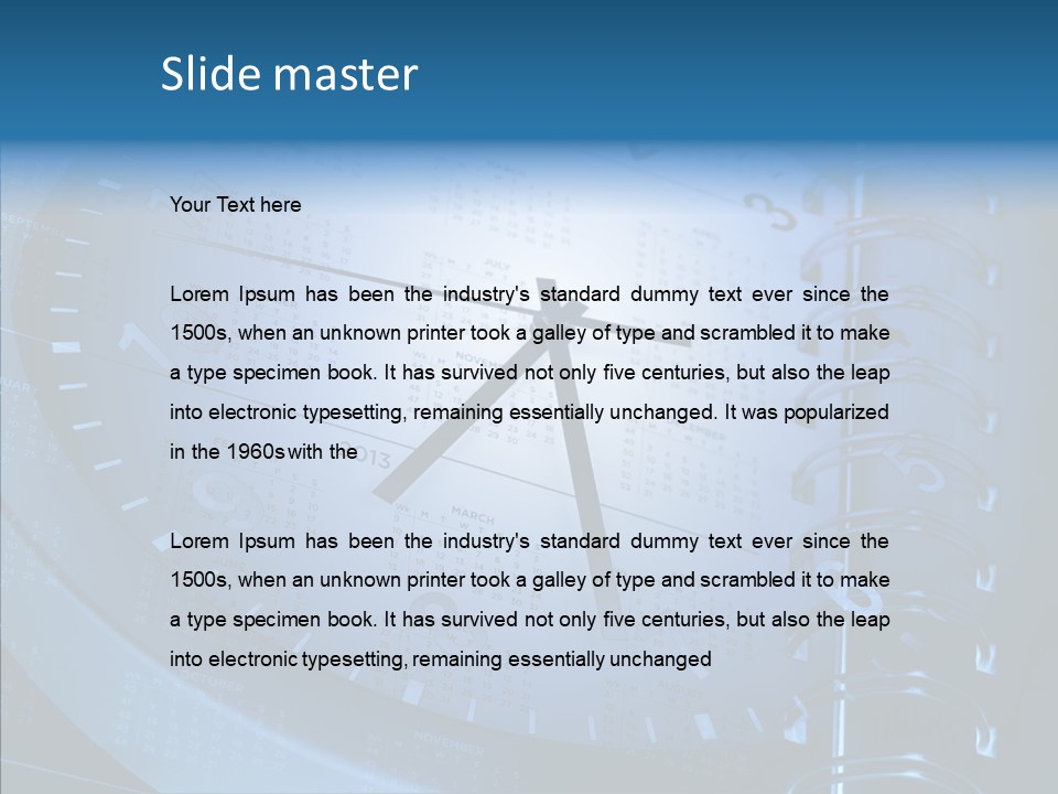 Notebook Concept Stationery PowerPoint Template