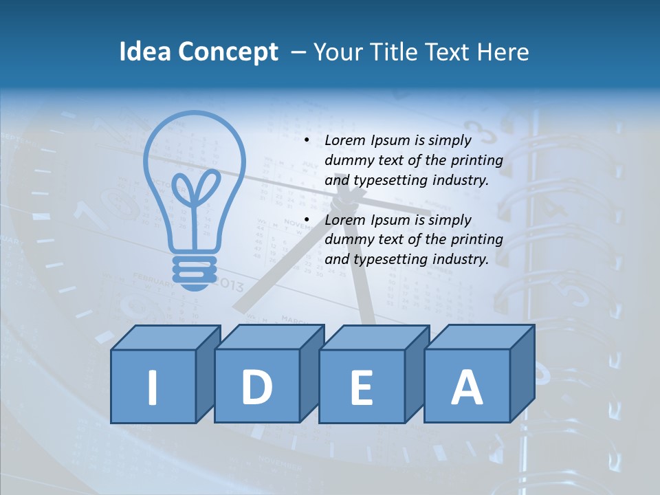 Notebook Concept Stationery PowerPoint Template
