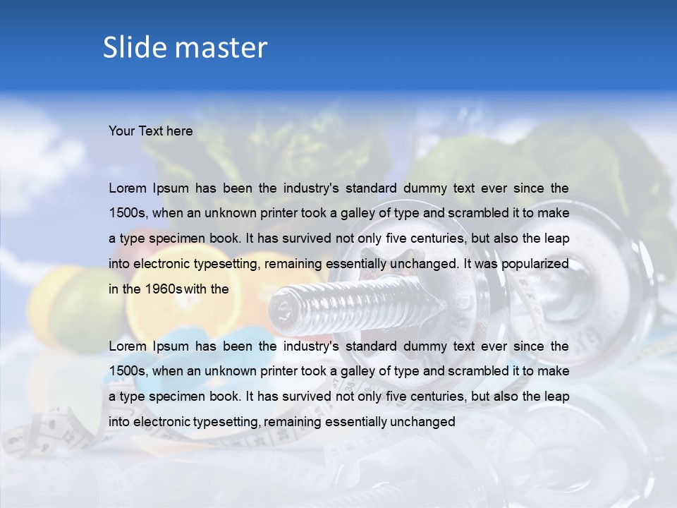 Nutrition Care Losing PowerPoint Template