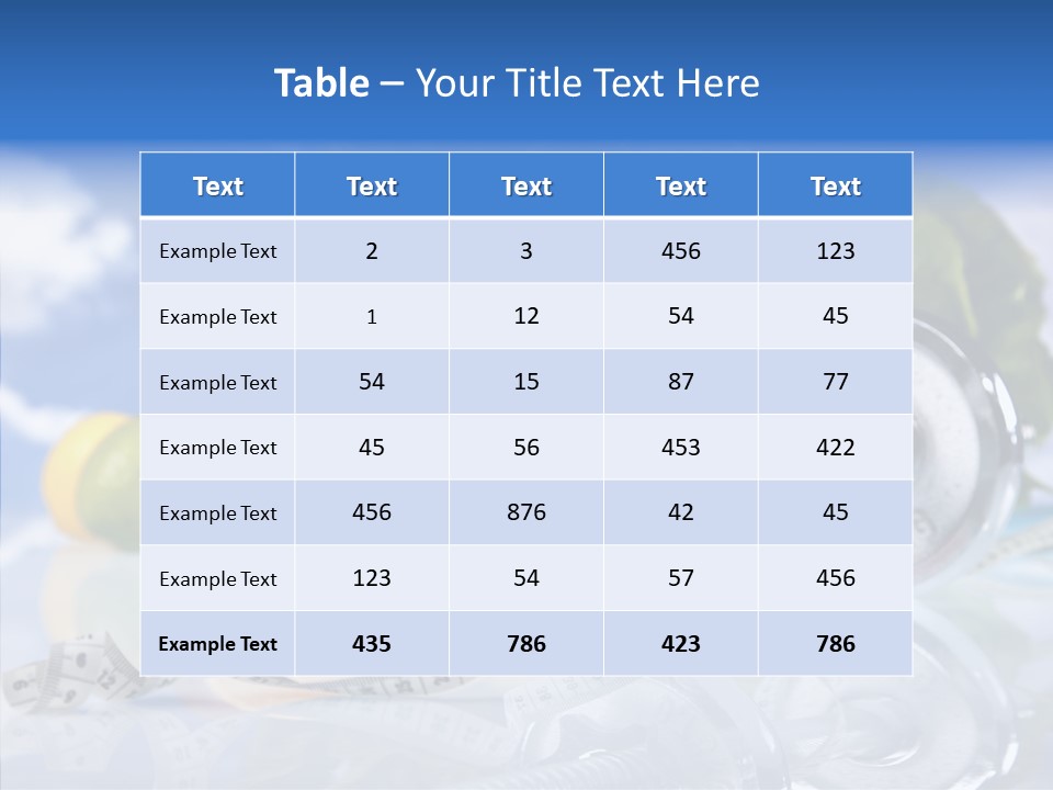 Nutrition Care Losing PowerPoint Template