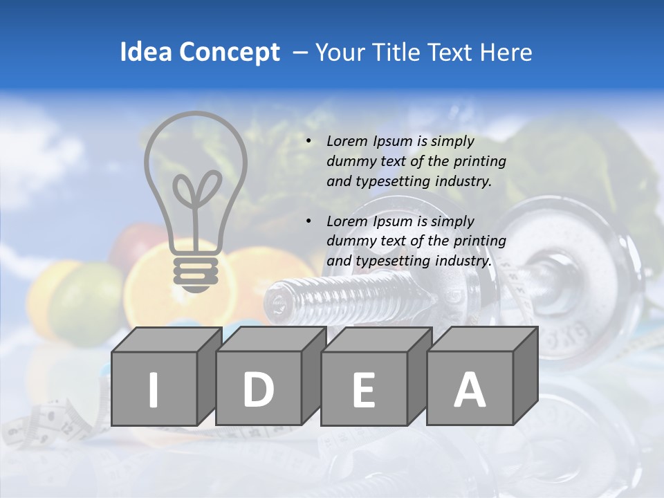 Nutrition Care Losing PowerPoint Template