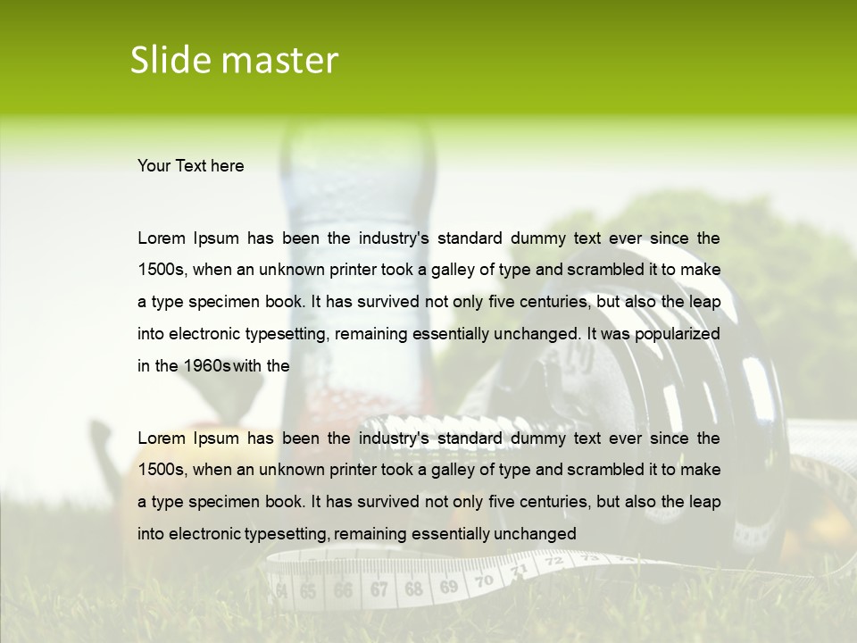 Vegetable Slim Fat PowerPoint Template