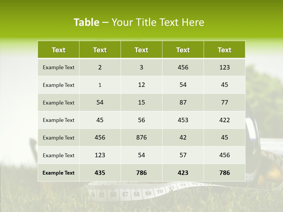 Vegetable Slim Fat PowerPoint Template