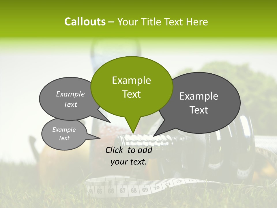 Vegetable Slim Fat PowerPoint Template