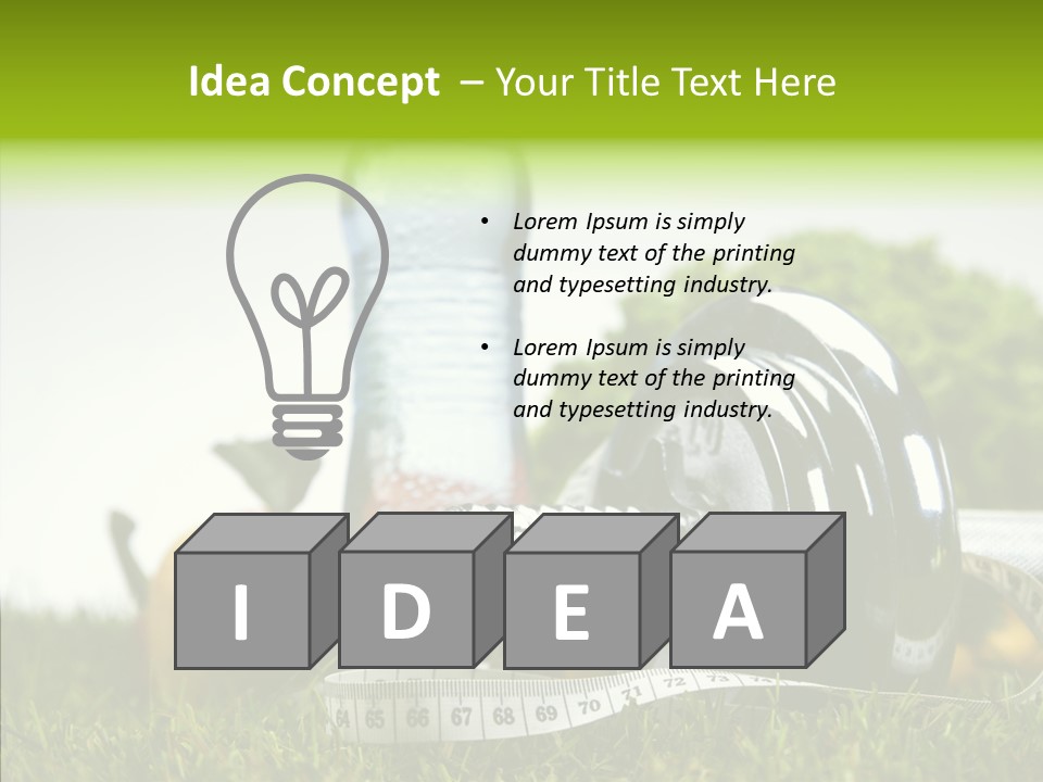 Vegetable Slim Fat PowerPoint Template