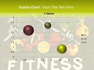 A Group Of Fruits And Vegetables Sitting On Top Of A Green Field PowerPoint Template