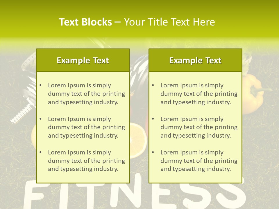A Group Of Fruits And Vegetables Sitting On Top Of A Green Field PowerPoint Template