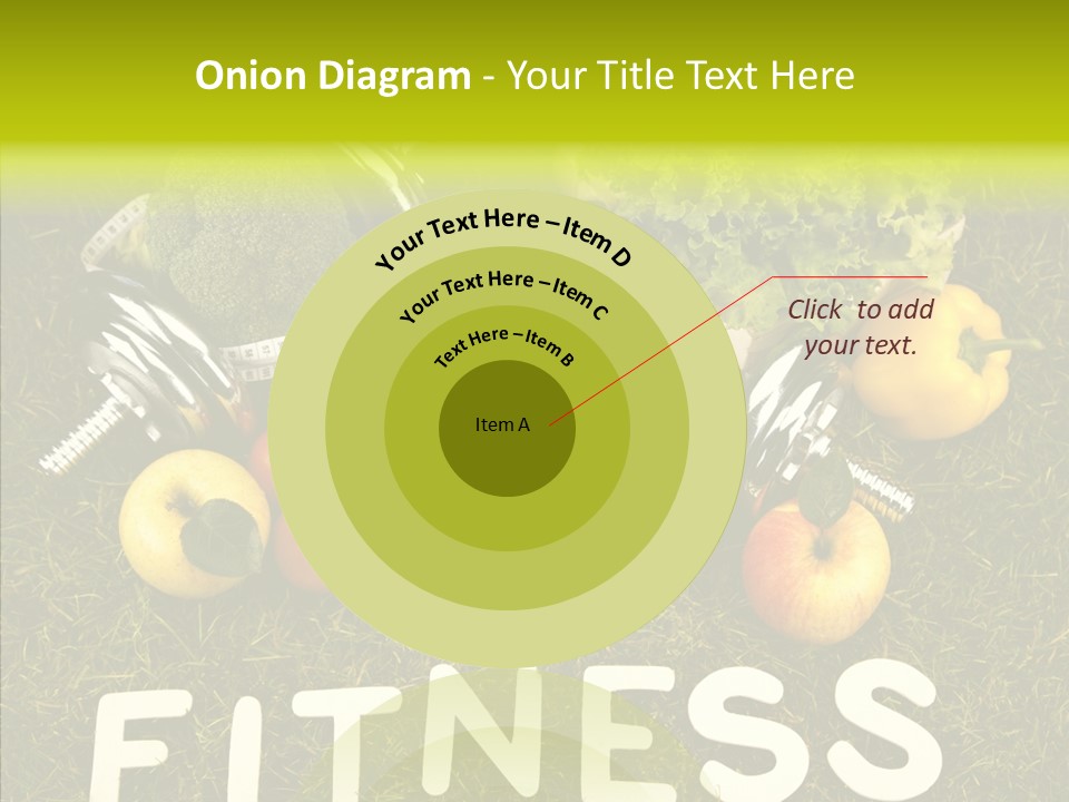 A Group Of Fruits And Vegetables Sitting On Top Of A Green Field PowerPoint Template