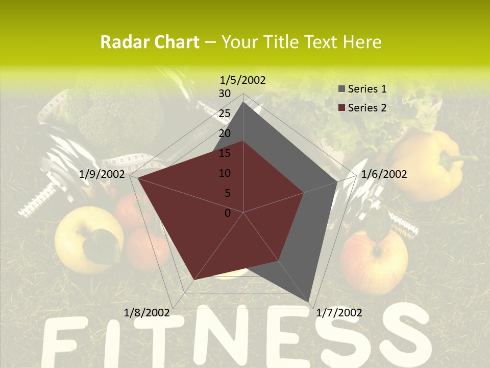 A Group Of Fruits And Vegetables Sitting On Top Of A Green Field PowerPoint Template