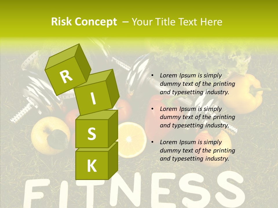 A Group Of Fruits And Vegetables Sitting On Top Of A Green Field PowerPoint Template
