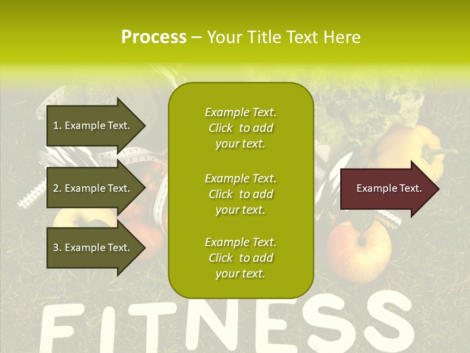 A Group Of Fruits And Vegetables Sitting On Top Of A Green Field PowerPoint Template