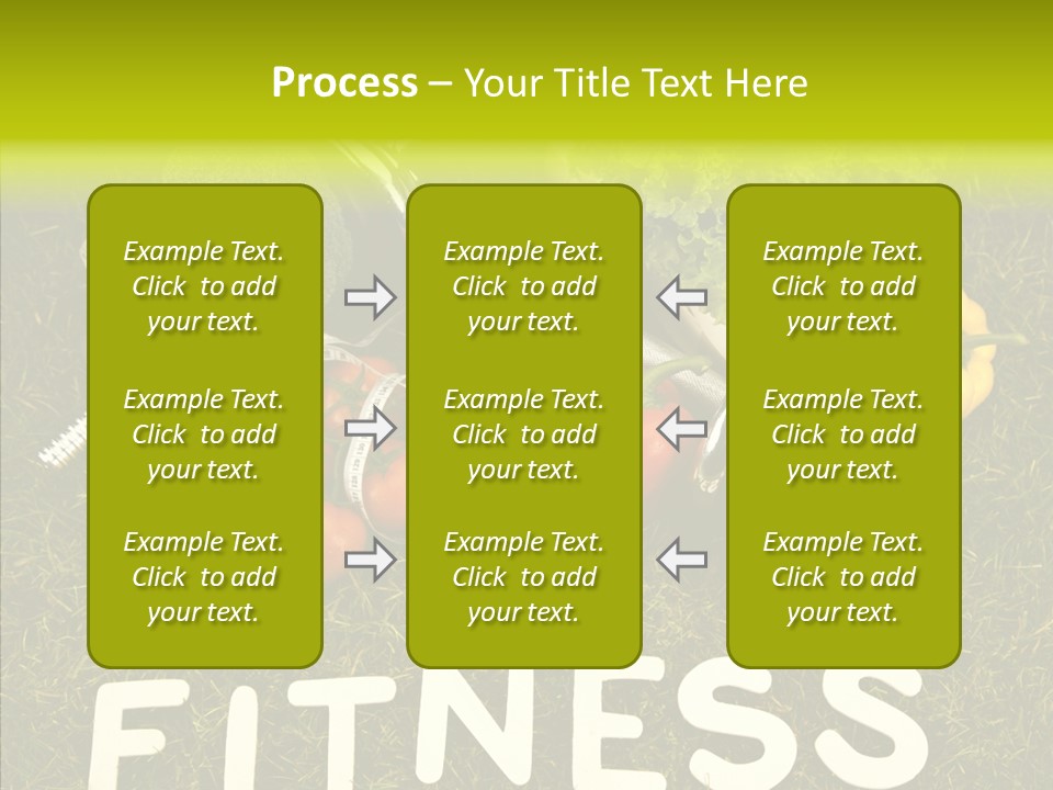 A Group Of Fruits And Vegetables Sitting On Top Of A Green Field PowerPoint Template