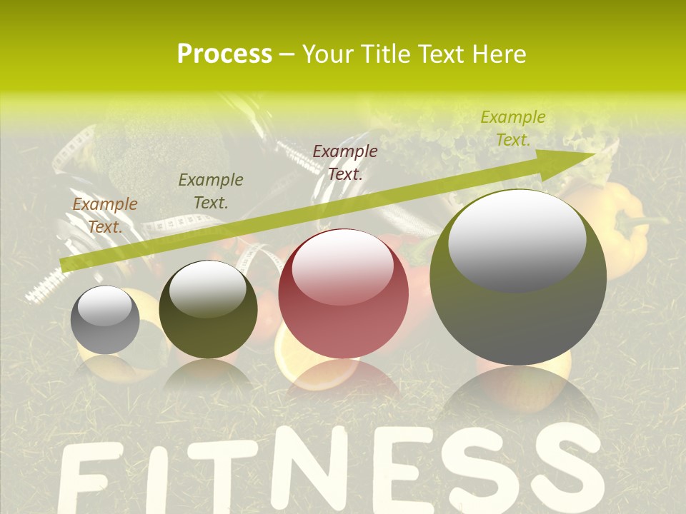 A Group Of Fruits And Vegetables Sitting On Top Of A Green Field PowerPoint Template