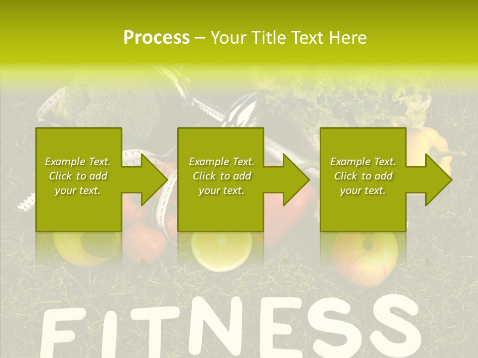 A Group Of Fruits And Vegetables Sitting On Top Of A Green Field PowerPoint Template