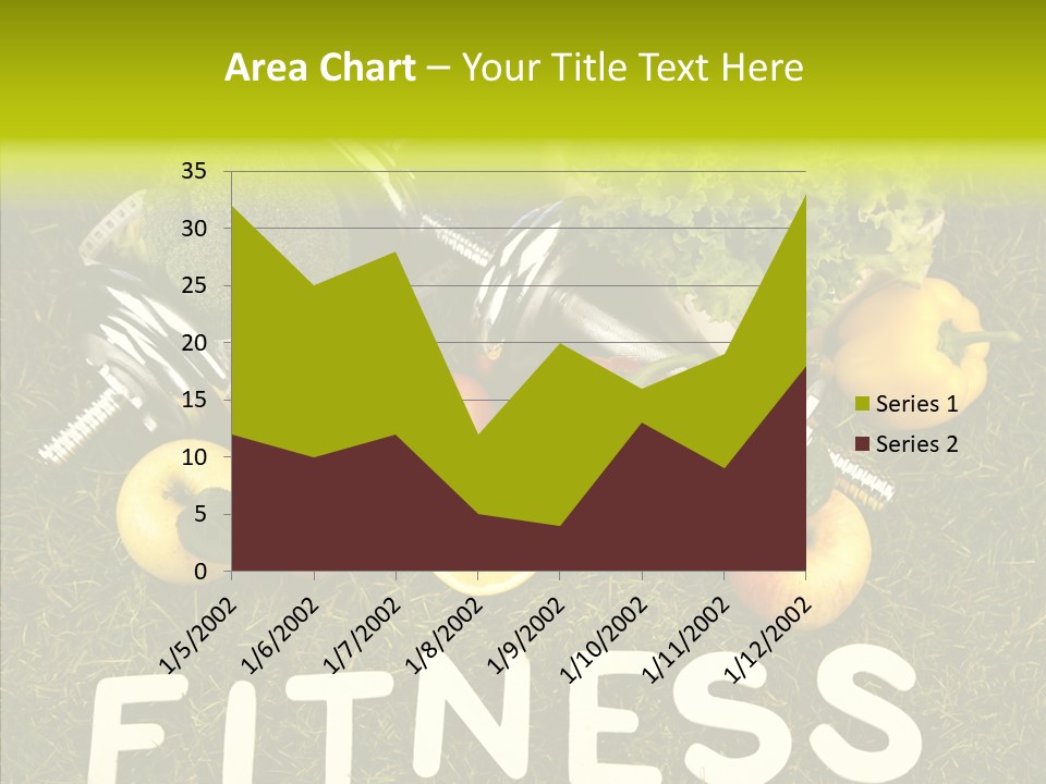 A Group Of Fruits And Vegetables Sitting On Top Of A Green Field PowerPoint Template