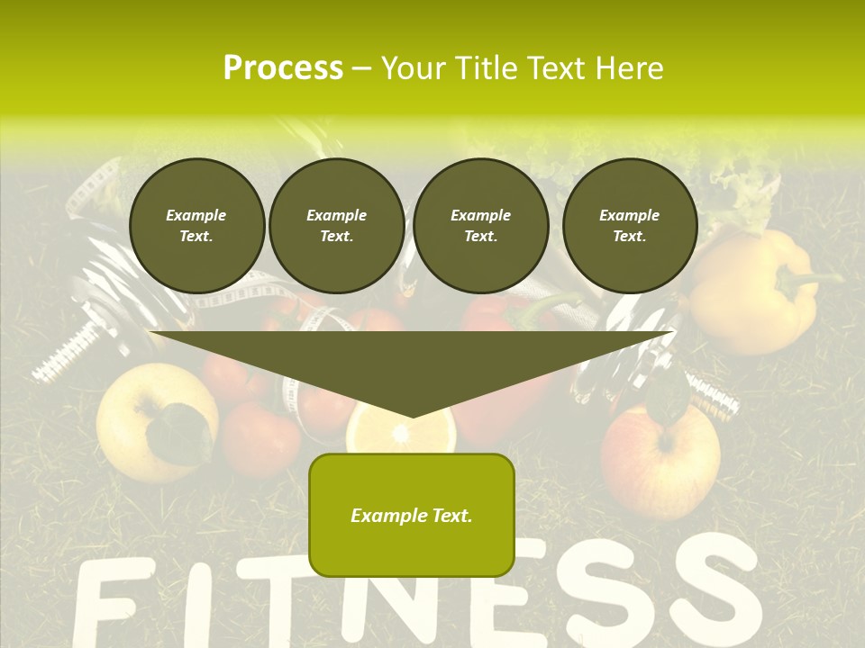 A Group Of Fruits And Vegetables Sitting On Top Of A Green Field PowerPoint Template