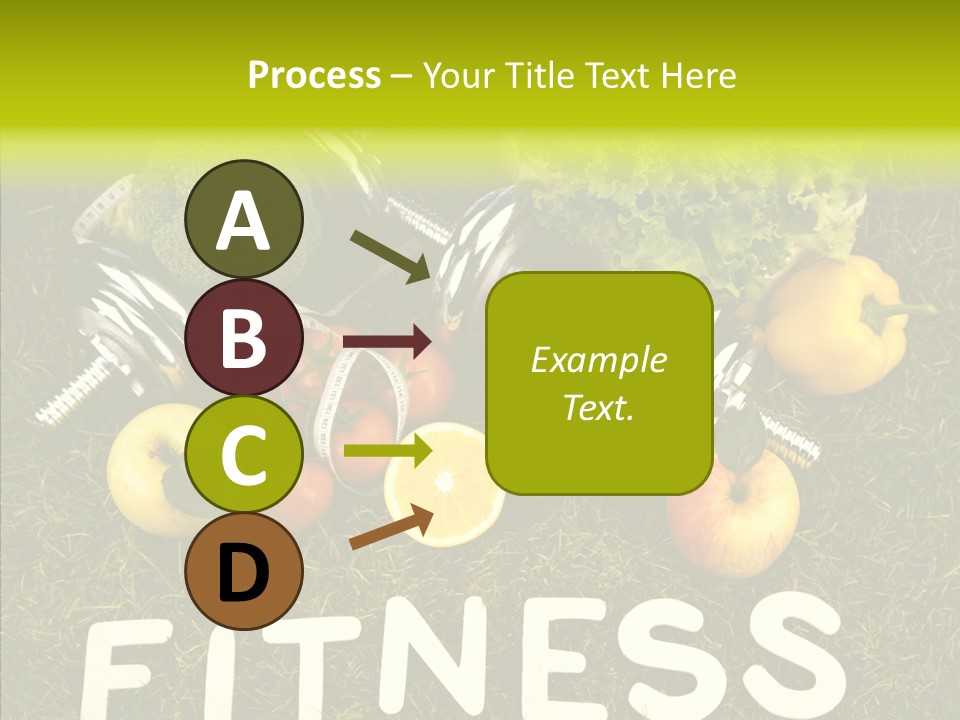 A Group Of Fruits And Vegetables Sitting On Top Of A Green Field PowerPoint Template
