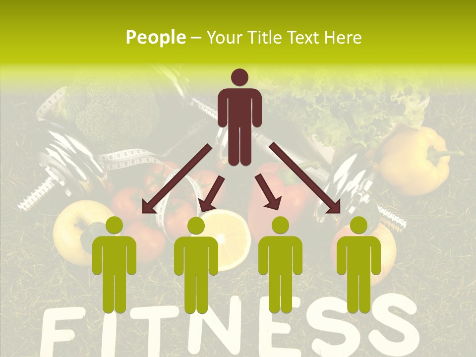 A Group Of Fruits And Vegetables Sitting On Top Of A Green Field PowerPoint Template