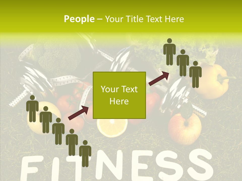 A Group Of Fruits And Vegetables Sitting On Top Of A Green Field PowerPoint Template