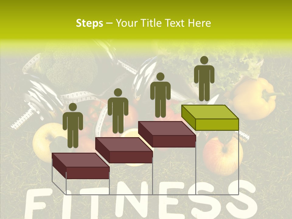 A Group Of Fruits And Vegetables Sitting On Top Of A Green Field PowerPoint Template