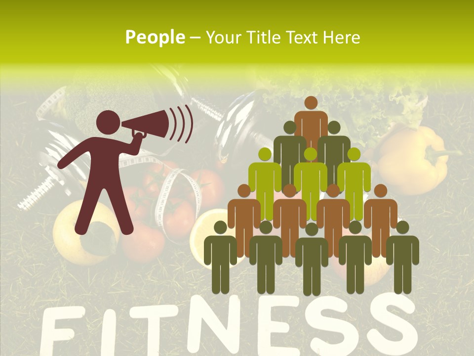 A Group Of Fruits And Vegetables Sitting On Top Of A Green Field PowerPoint Template