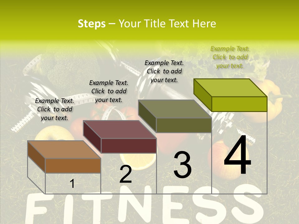 A Group Of Fruits And Vegetables Sitting On Top Of A Green Field PowerPoint Template