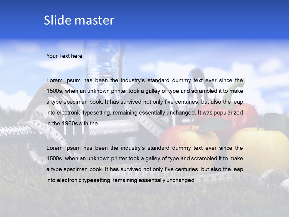 Centimeter Care Vitamin PowerPoint Template