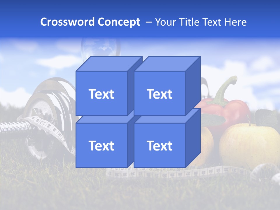 Centimeter Care Vitamin PowerPoint Template