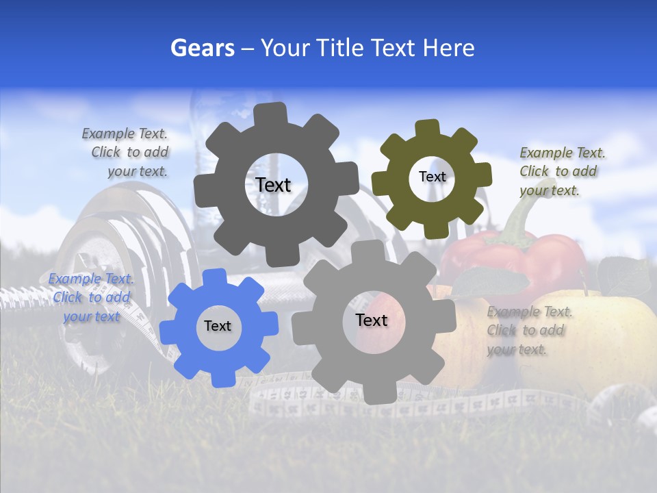 Centimeter Care Vitamin PowerPoint Template