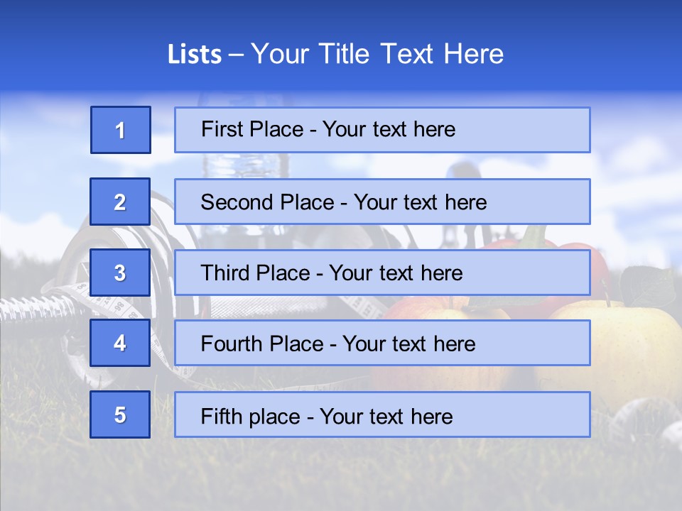 Centimeter Care Vitamin PowerPoint Template