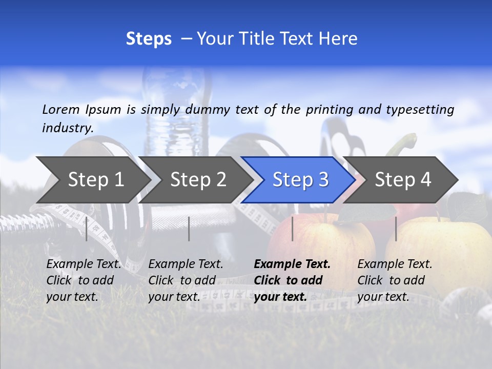 Centimeter Care Vitamin PowerPoint Template