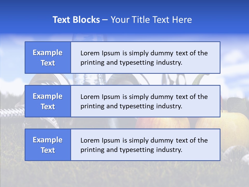 Centimeter Care Vitamin PowerPoint Template