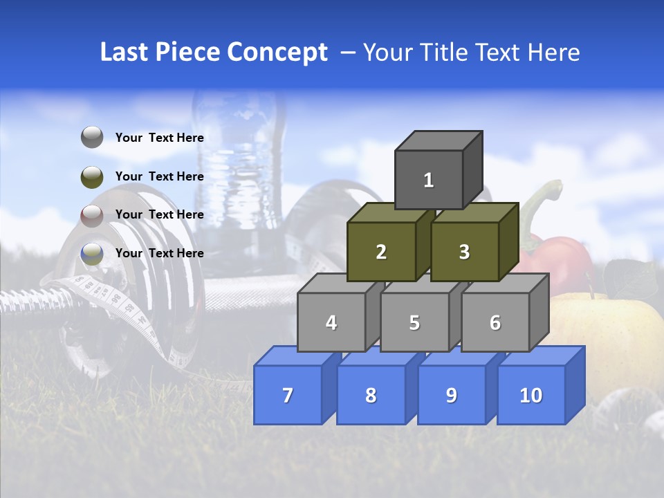 Centimeter Care Vitamin PowerPoint Template