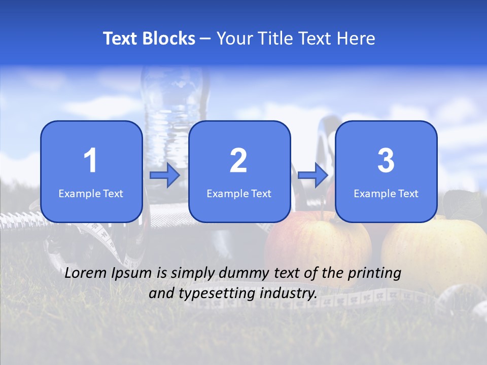 Centimeter Care Vitamin PowerPoint Template