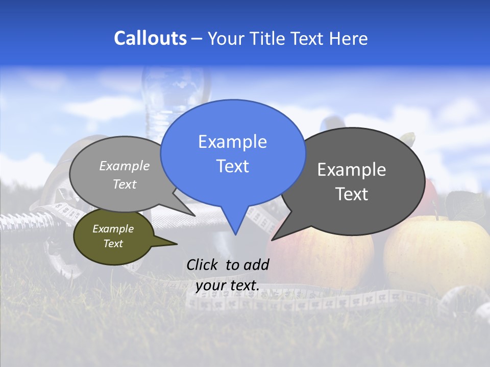 Centimeter Care Vitamin PowerPoint Template