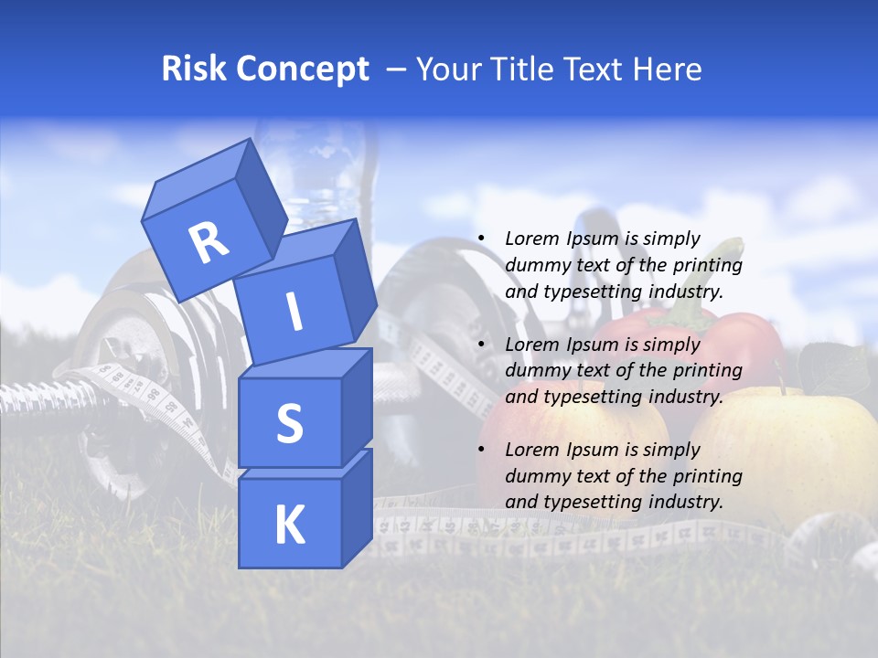 Centimeter Care Vitamin PowerPoint Template