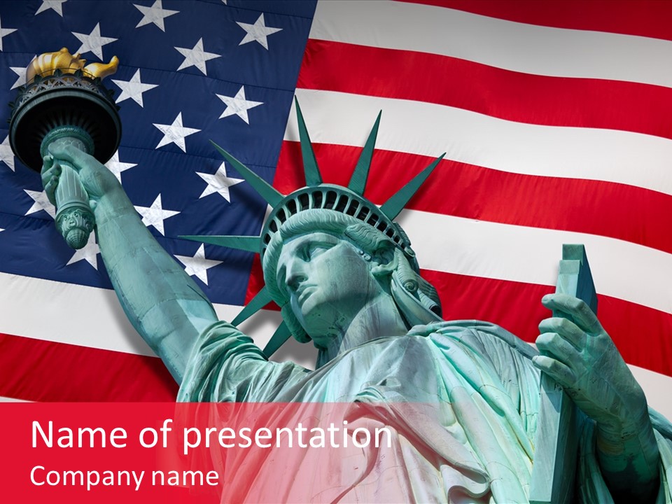 Flambeau Fanion Monument PowerPoint Template