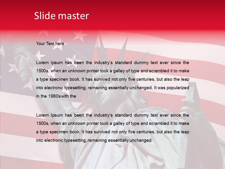 Flambeau Fanion Monument PowerPoint Template