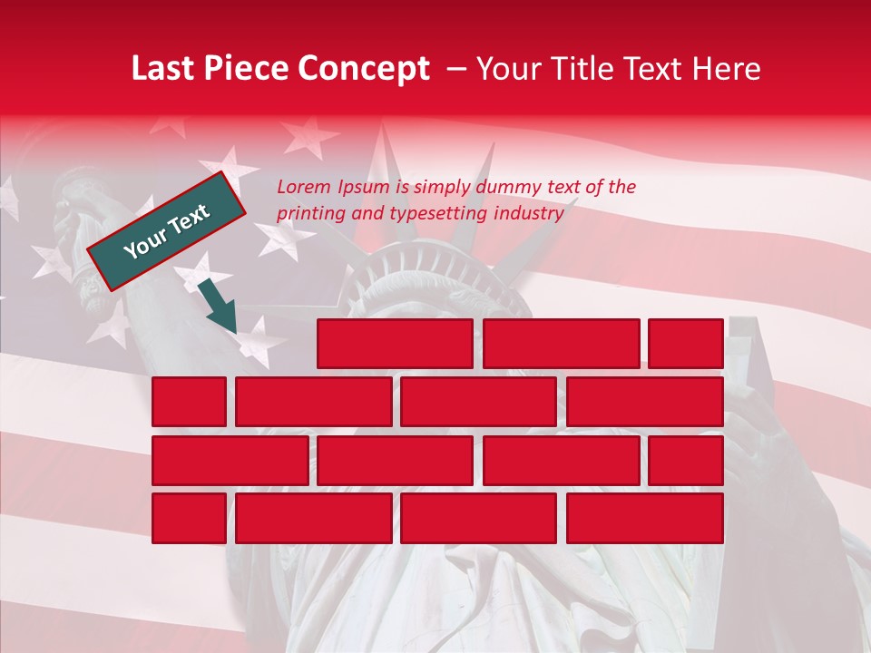 Flambeau Fanion Monument PowerPoint Template