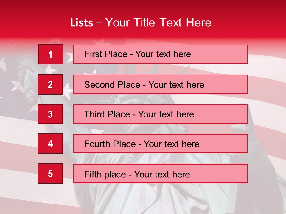 Flambeau Fanion Monument PowerPoint Template