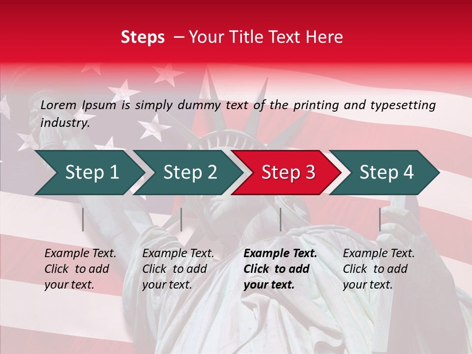 Flambeau Fanion Monument PowerPoint Template