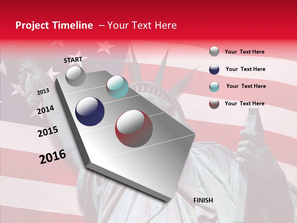 Flambeau Fanion Monument PowerPoint Template