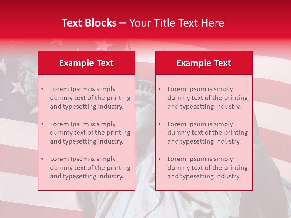 Flambeau Fanion Monument PowerPoint Template