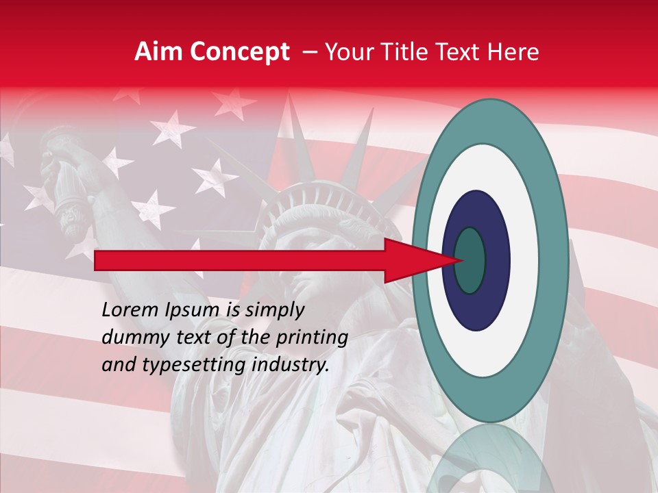 Flambeau Fanion Monument PowerPoint Template