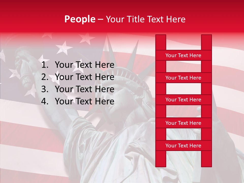 Flambeau Fanion Monument PowerPoint Template